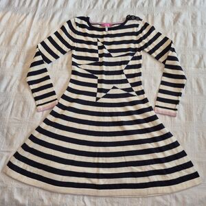 Joules girls size 9-10 years 140cm or 10 striped long sleeve light sweater dress